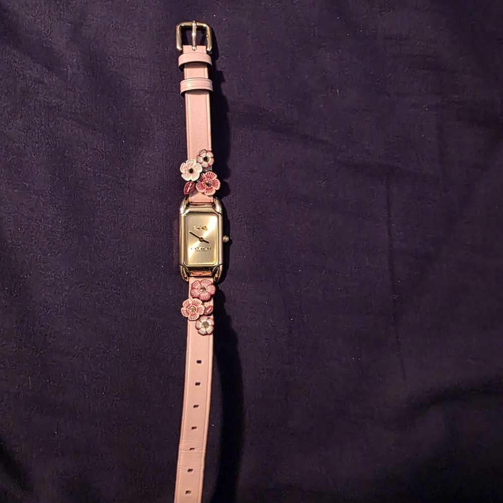 Pink COACH Floral Women's Watch